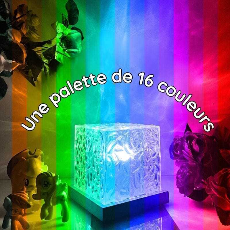 Illumea™ - Veilleuse Sous-Marine Relaxante Effet de Vagues (16 Couleurs)