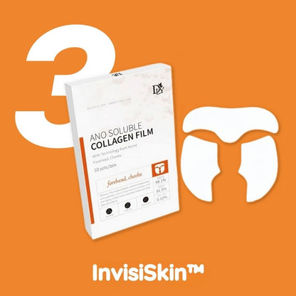 InvisiSkin™ - Masque Coréen au Collagène Invisible (joues et front)