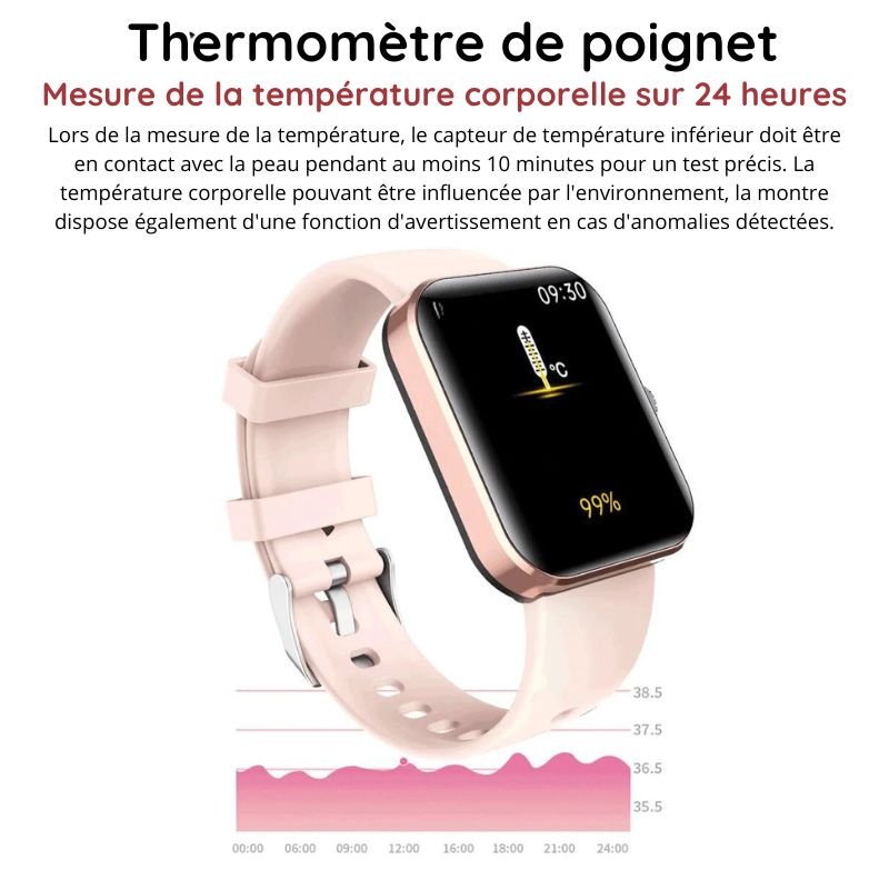 VitalTrack™ - Montre Connectée Tendance Bluetooth