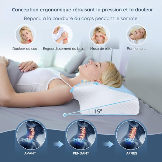 SleepAlign™ - Oreiller Orthopédique de Luxe