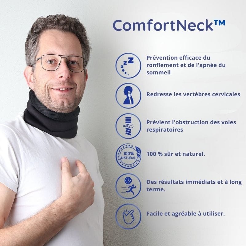 ComfortNeck™ - Anti-Sleep Apnea and Snoring Neck Support