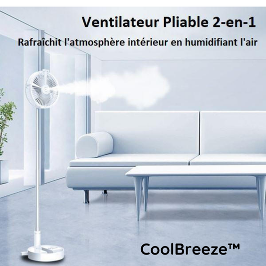 CoolBreeze™ - Ventilateur Brumisateur Portable