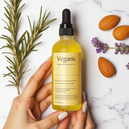 Olio naturale per la crescita dei capelli Carvenchy Veganic 