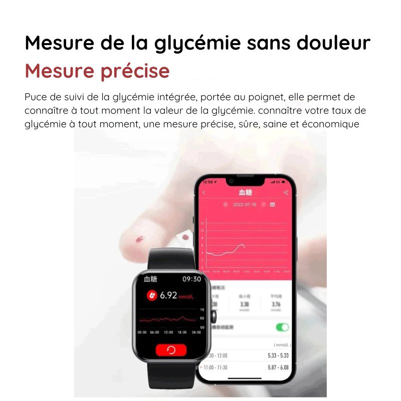 VitalTrack™ - Montre Connectée Tendance Bluetooth