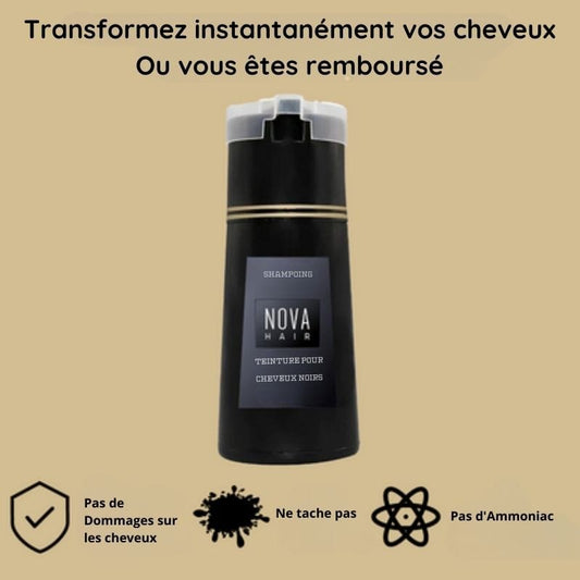 NovaHair™ - Shampoing Colorant Rapide pour Cheveux (200mL)