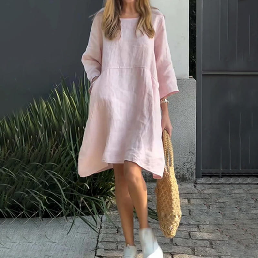 Dina™ - Robe Élégante, Simple et Style Intemporelle