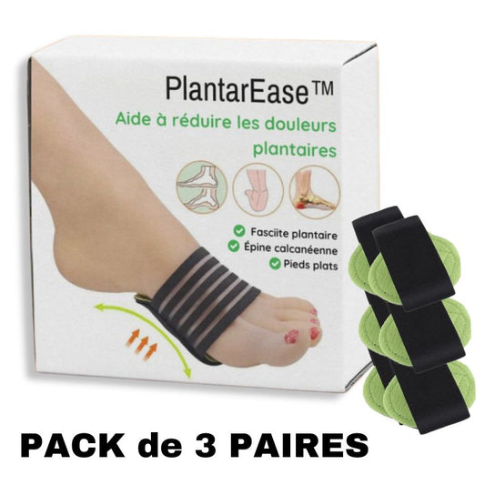 PlantarEase™ - Coussinets Orthopédiques contre la Fasciite Plantaire & les Pieds Plats