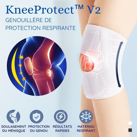 KneeProtect™ V2 - Supporto per ginocchio traspirante Massimo supporto per il ginocchio senza dolore 